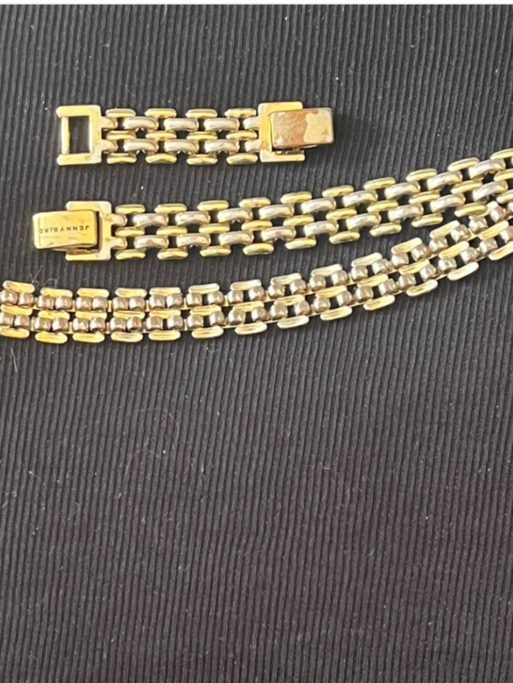 Jenny Bird Gold Dipped Brass Link Anklet 9" with a 1.5" Removable Extender - Picture 3 of 5
